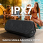 OontZ Ultra Bluetooth Speaker 5.4 | IPX7 Waterproof, 14W Enhanced Sound, 20-Hr Battery, 100ft Range, Deep Bass & Clear Audio, Durable Speaker for Pool, Beach, and Shower (Black)