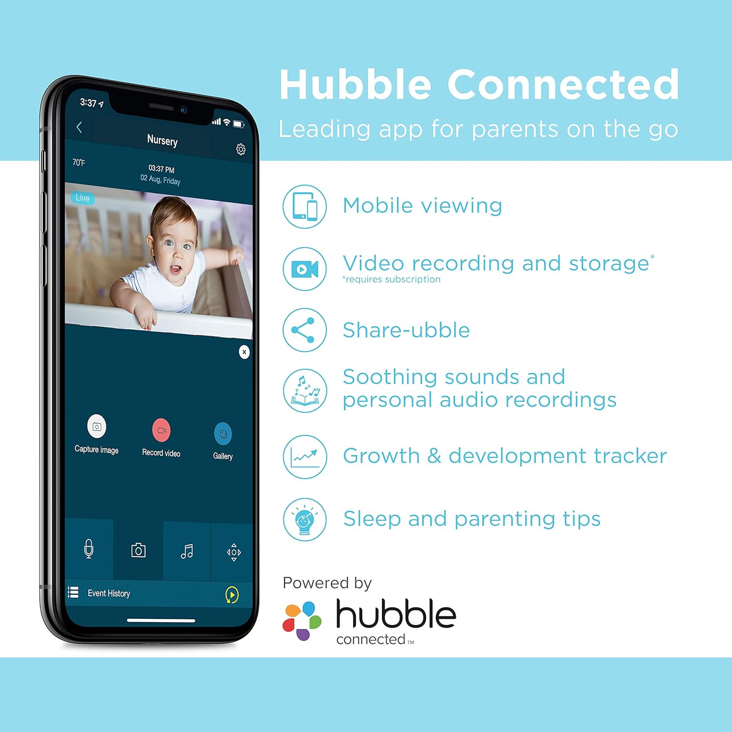 Buy now Motorola Nursery CONNECT40 Baby Monitor (Binatone) (VM40CONNECT) at indiglob india