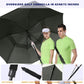 Golf Umbrella Large 62/68/72 Inch, Extra Large Oversize Double Canopy Vented Windproof Waterproof Umbrella, Automatic Open Golf Umbrella for Men and Women and Family.
