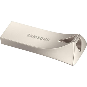 SAMSUNG BAR Plus 64GB - 300MB/s USB 3.1 Flash Drive Champagne Silver (MUF-64BE3/AM)