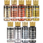 DecoArt Americana Acrylics Paint DAZZLING METALLICS, Set of 18 Popular Colors, 2 fl oz Bottle (Pack of 18)