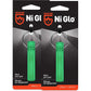 GEAR AID Ni Glo 2” UV Rechargeable Glowing Keychain, Glow-in-the-Dark Accessory for Keys, Camping and Outdoor Gear