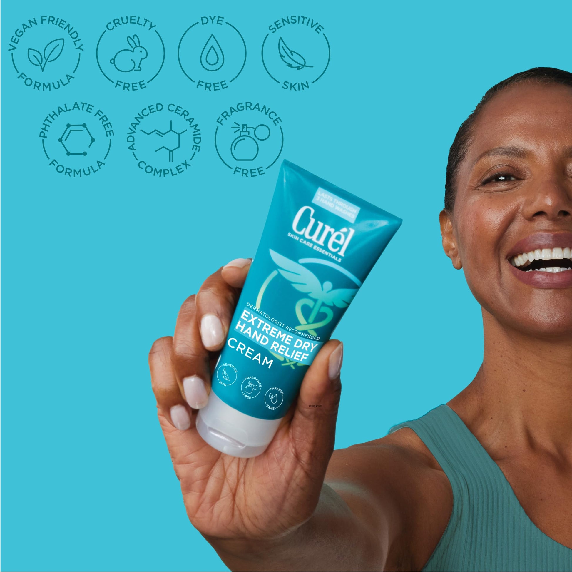 Buy now Curel Extreme Dry Hand Relief, Dermatologist Recommended, Long-Lasting Cream For Dry Hands, Paraben Free, Fragrance-Free Hand Lotion, 3 Oz at indiglob india