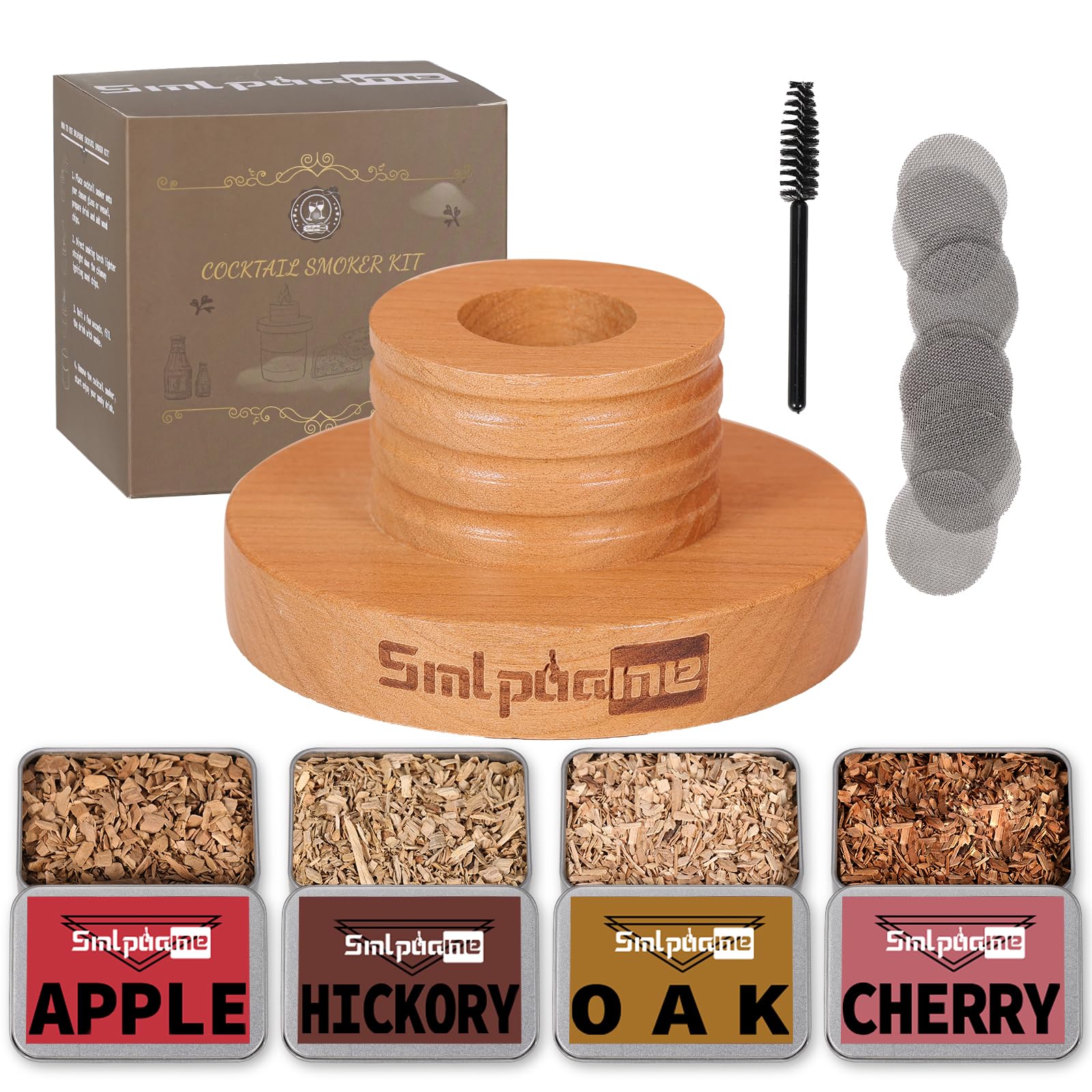 Buy now Cocktail Smoker Kit, Old Fashioned Smoker Kit for Bourbon Whiskey Drink, Smoker Infuser Kit with 4 Flavors Wood Chips, Birthday Father's Day Gifts for Husband, Men, Dad at indiglob india