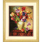Dimensions Gold Collection Counted Cross Stitch Kit, Parrot Tulips, 14 Count Black Aida, 12'' x 15''