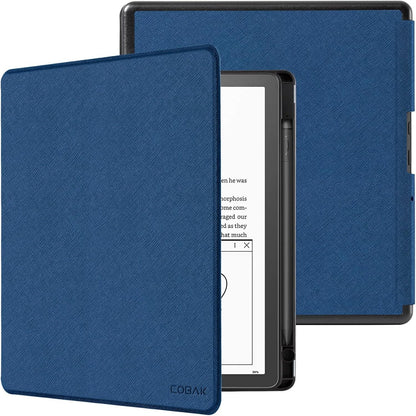 CoBak Case for Kindle Scribe - All New PU Leather Cover with Auto Sleep Wake Feature for Kindle Scribe 10.2" 2022 & 2024 Released with Pen Holder