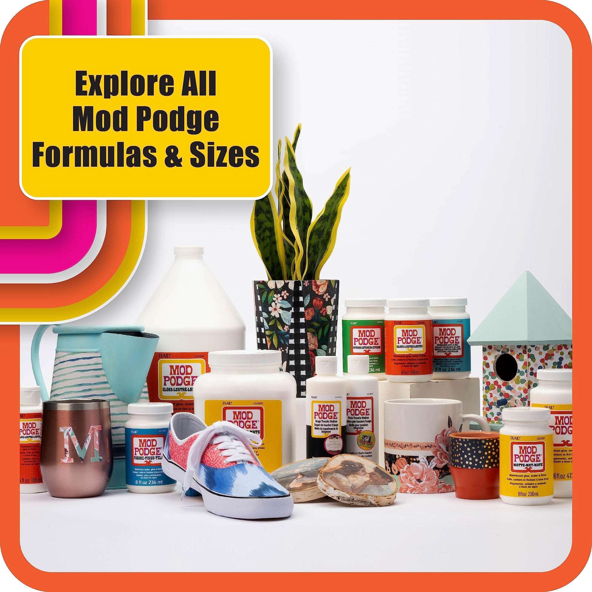 Buy now Mod Podge CS27593 Dishwasher Safe Glitter Gold, 8 fl oz Multi-Purpose Formula, Perfect for Easy to Apply DIY Arts and Crafts at indiglob india