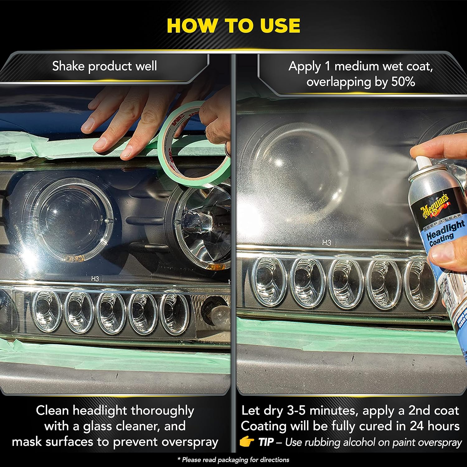 Buy now Meguiar's Keep Clear Headlight Coating, Maintain Like-New Clarity of Your Headlights with an Easy-to-Use Formula and UV Protection that Lasts All Year Long, 4 Ounce Aerosol at indiglob india