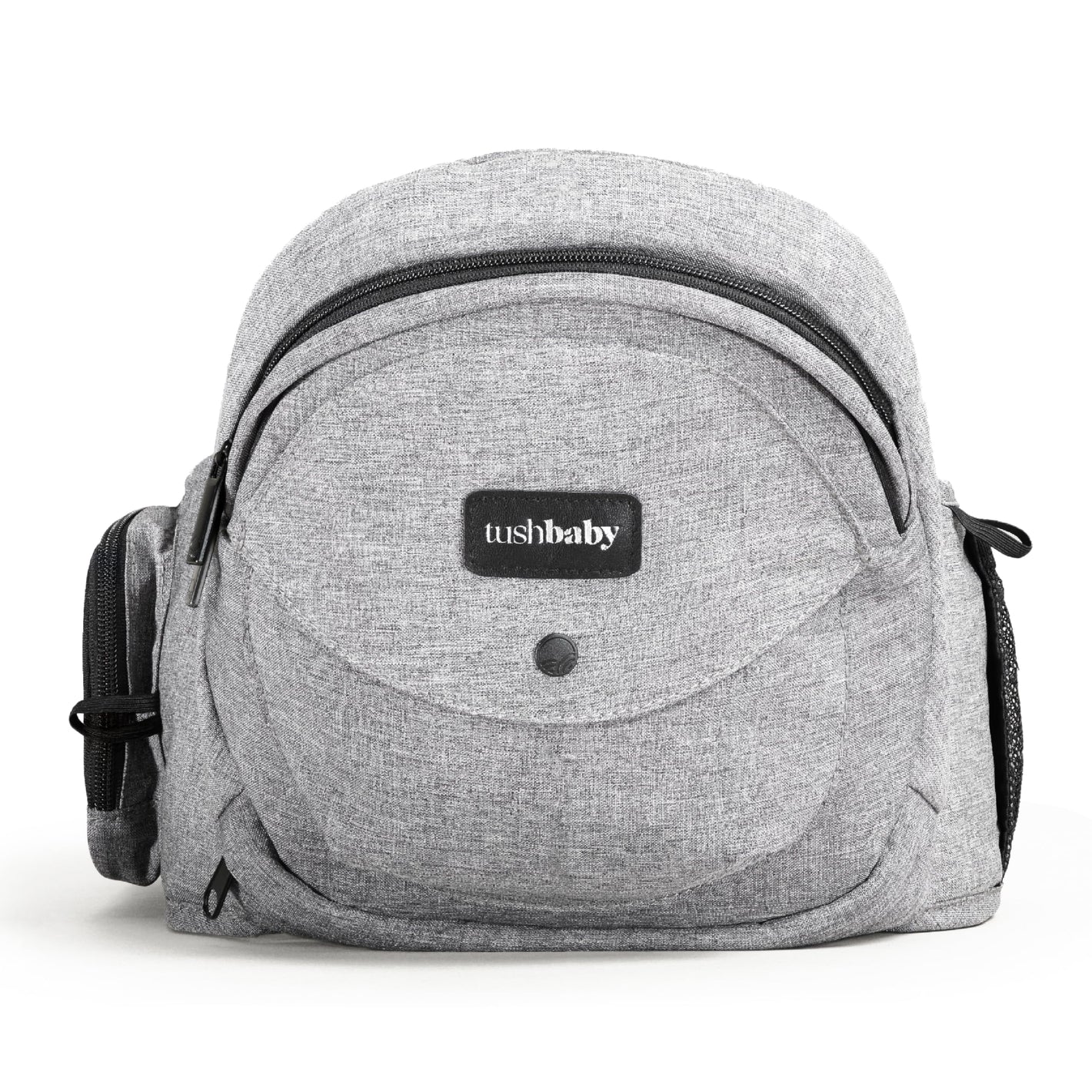 Buy now Tushbaby Original Hip Seat Baby Carrier for Babies & Toddlers up to 45 lbs, Safety Certified, Lightweight No-Foam Design with Storage & Nursing Support, Grey at indiglob india
