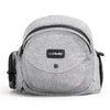Tushbaby Original Hip Seat Baby Carrier for Babies & Toddlers up to 45 lbs, Safety Certified, Lightweight No-Foam Design with Storage & Nursing Support, Grey - Grey