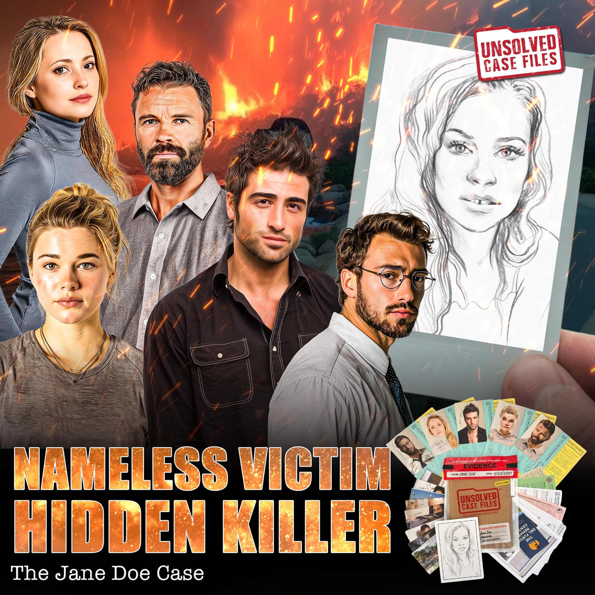 Buy now Unsolved Case Files | Doe, Jane - Cold Case Murder Mystery Game - Can You Solve The Crime? Who Killed Jane Doe? at indiglob india