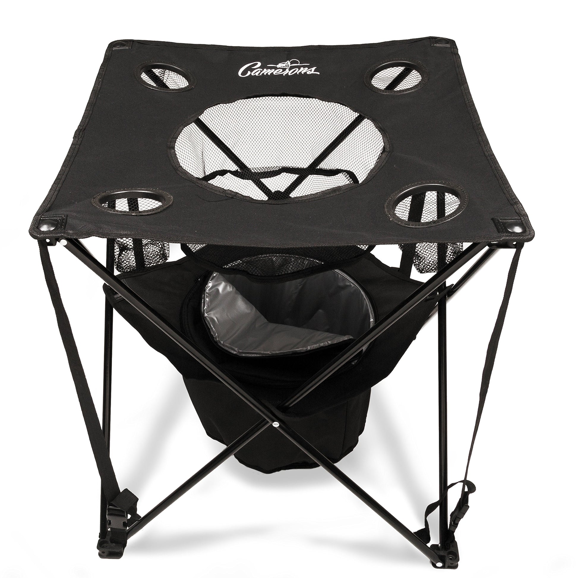 Buy now Camerons All-in-One Tailgating Table - Portable Folding Camping Table w Insulated Cooler, Food Basket & Travel Bag - Holiday Xmas Gift- Collapsible Picnic Table for Fall Football Games & Outdoor BBQs at indiglob india