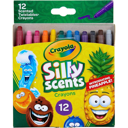 Crayola Silly Scents Twistables Crayons, 12 Count, Coloring Supplies, Gift for Kids