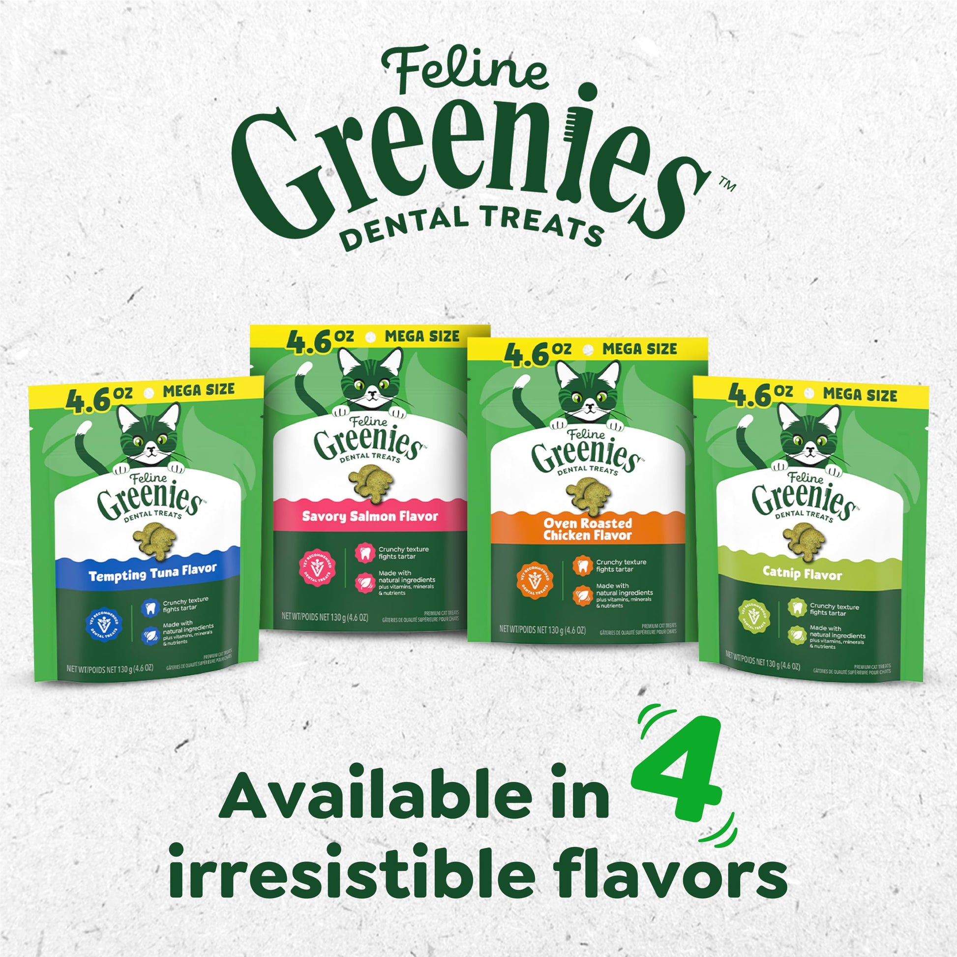Buy now Greenies Cat Treats, Veterinarian-Recommended Adult Natural Dental Cat Treats, Tempting Tuna Flavor, 9.75 oz. Tub at indiglob india