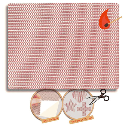 Winecraft Full Sheet Adhesive Match Striker Sticker Paper (8.5"x11") | Replacement Stryker Stricker for Safety Matches | Peel & Stick Flint Lighter Dot Pad Custom Shape & Size