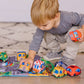 Buy now Melissa & Doug Take-Along Town Play Mat (19.25 x 14.25 inches) with 9 Soft Vehicles at indiglob india