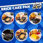 Brick Building Cake Pan Mold- Build, Decorate, Stack 9" 3D Shaped Cakes- Holiday Baking Activity Treat for Kid, Adult Birthday Parties, Celebration, Easy to Use Non-Stick Oven Bakeware, Fun Xmas Gift