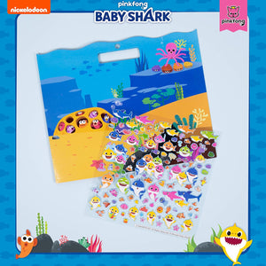 Horizon Group USA Baby Shark Sticker Play Set - 100 Reusable Puffy Stickers – Baby Shark Sticker Bundle for Kids Ages 3 and Up