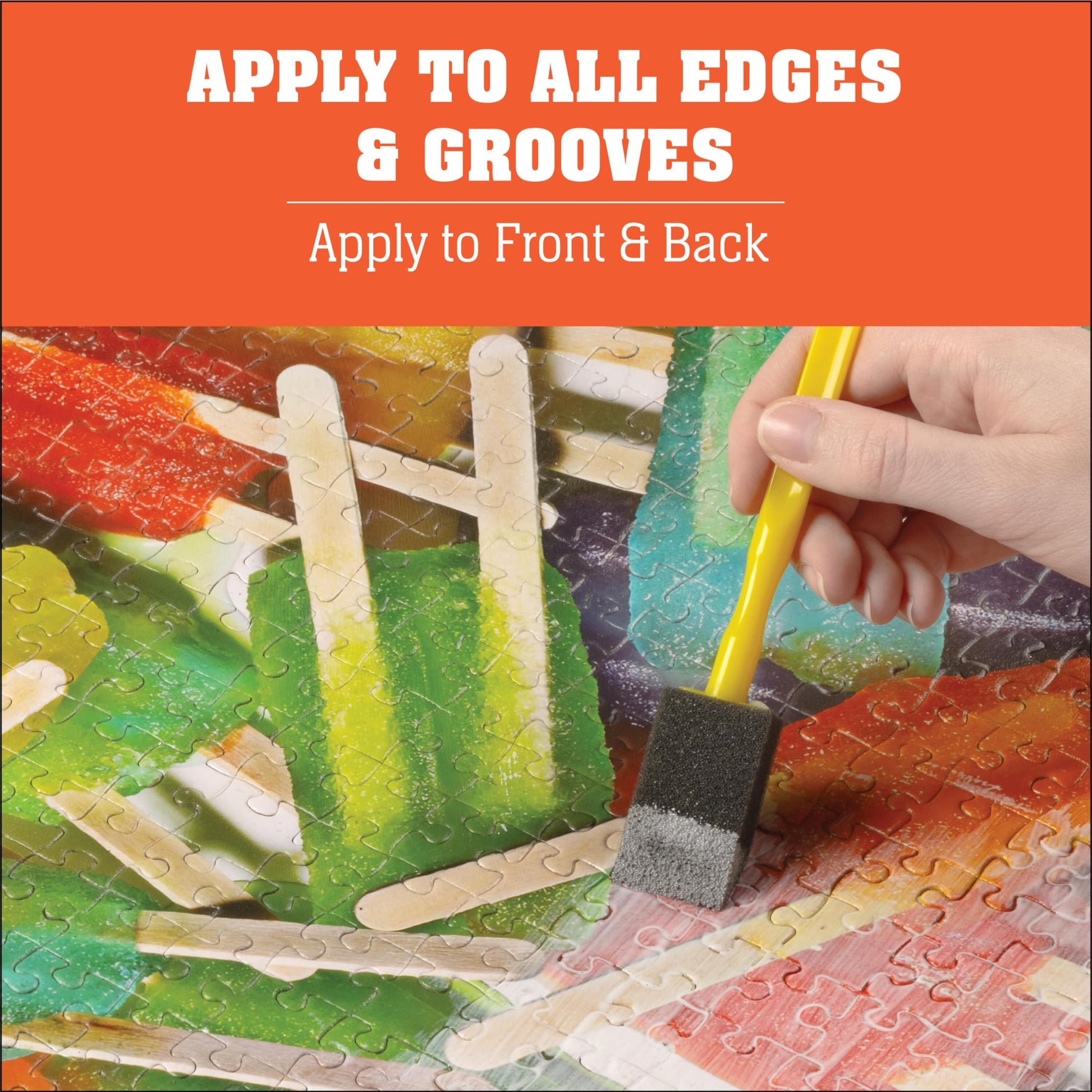 Buy now Mod Podge, Puzzle Saver Kit, Includes 4 Foam Brushes, Perfect for DIY Arts and Crafts Projects at indiglob india