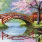 Buy now Dimensions Gold Collection Counted Cross Stitch Kit, Japanese Flower Garden, 16 Count Light Blue Aida, 12'' x 16'' at indiglob india