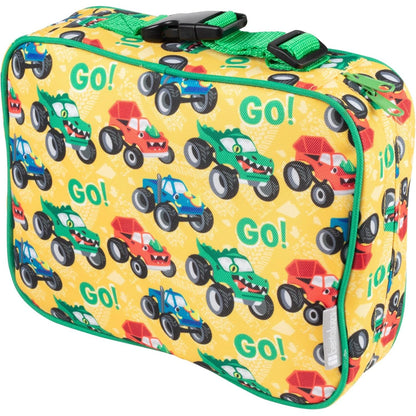 Bentology Lunch Box for Boys- Kids Insulated, Durable Lunchbox Tote Bag Fits Bento Boxes, Containers Jars & Water Bottles- Reusable School Lunch Sleeve Keeps Food Hotter or Colder Longer- Emoji