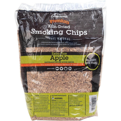 Camerons All Natural Extra Fine Apple BBQ Wood Chips - 260 Cu. in. Bag, Approx 2 Pounds - Kiln Dried Sawdust Shavings for Cocktail Smoking Guns, Smokers, Smoke Boxes - Barbecue Grilling Gifts for Men