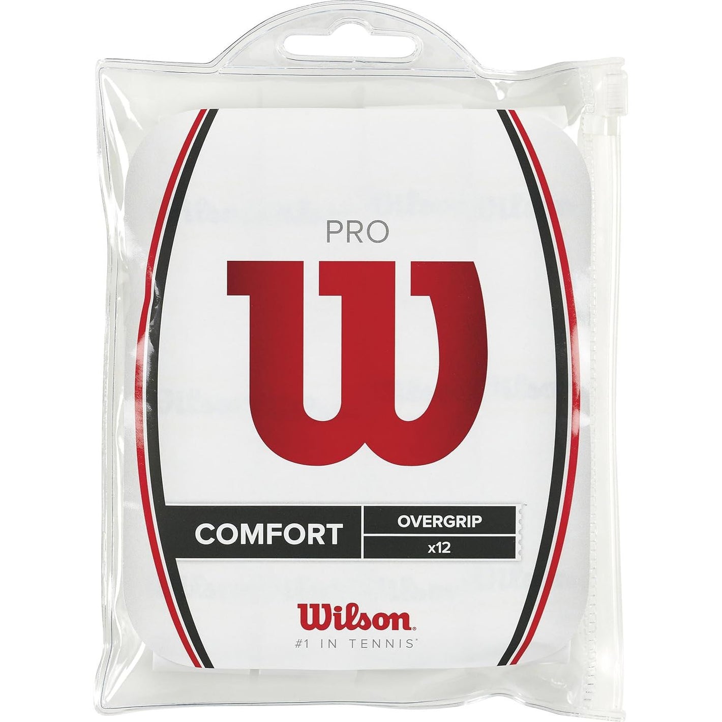 WILSON WRZ4016WH Pro Tennis Overgrip 12-Pack,White