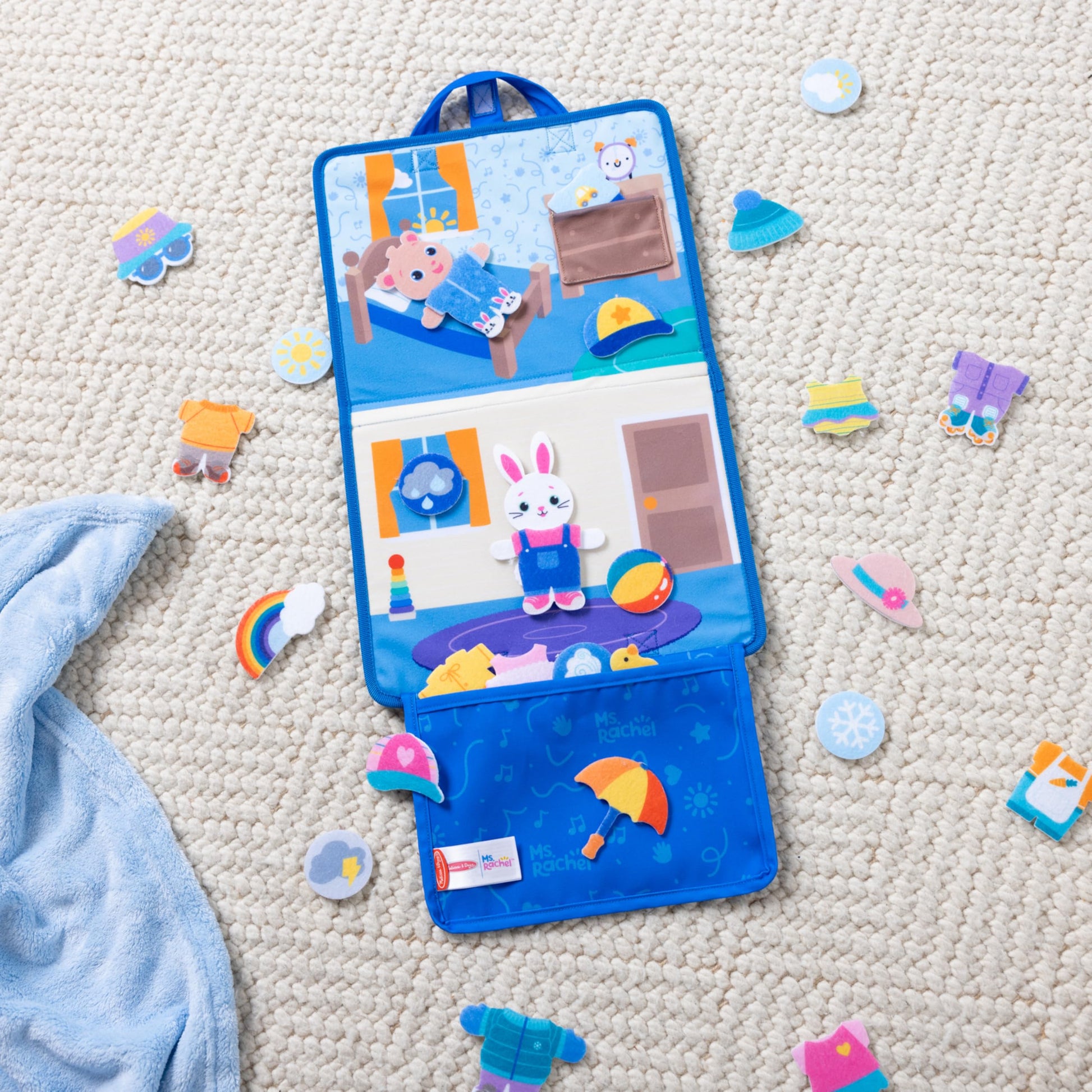 Buy now Melissa & Doug?? Ms. Rachelƒ?› What to Wear Felt Activity Board Take-Along Preschool Learning Toy for Boys and Girls - FSC Certified at indiglob india