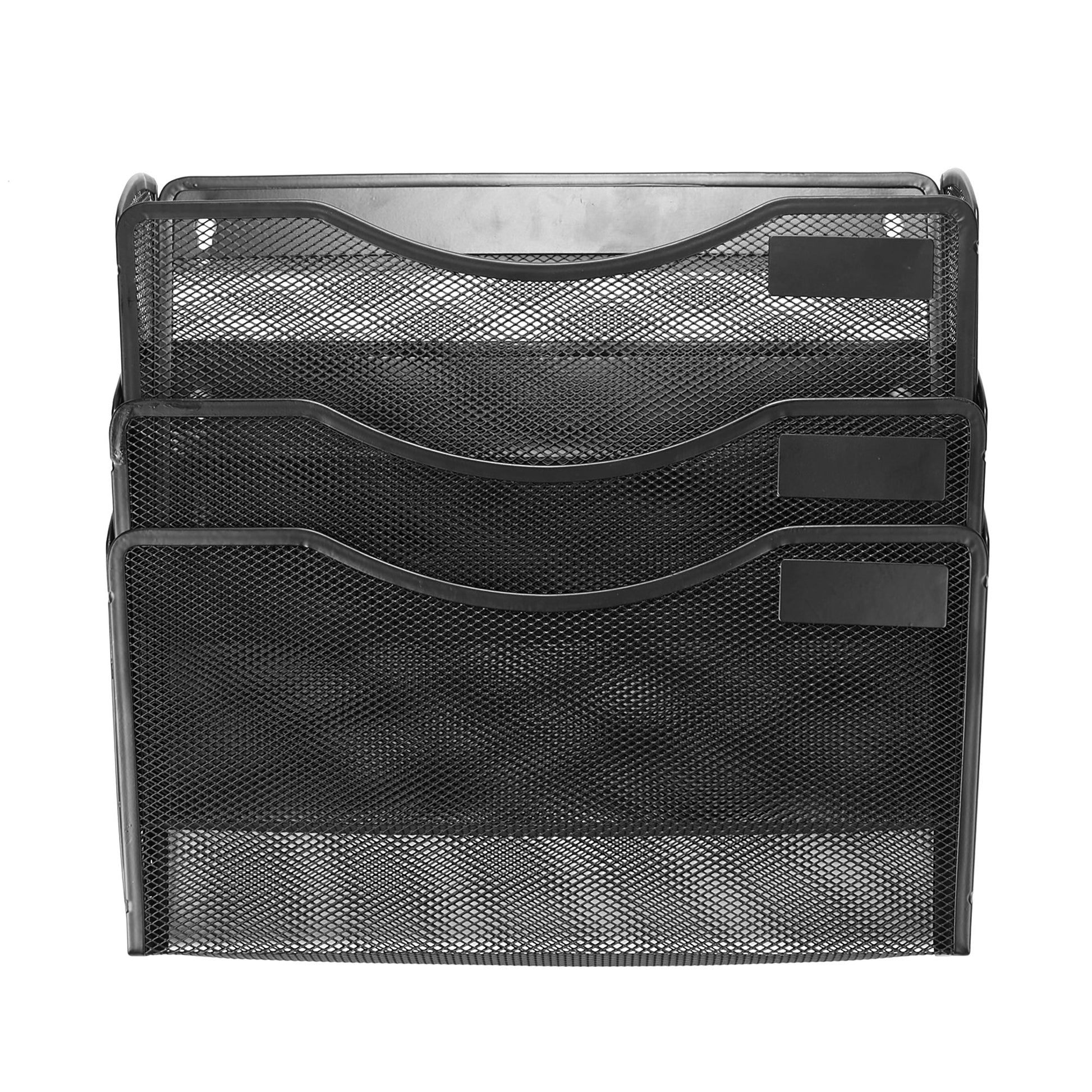 Buy now Mind Reader 3SEPWALG-BLK Wall Mounted 3 Compartment Office Supply, Document, Folder Organizer, Black at indiglob india