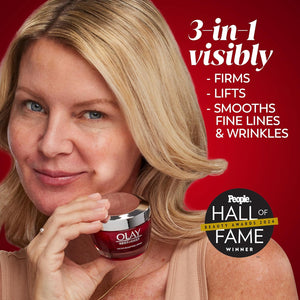 Olay Face Moisturizer, Regenerist Micro-Sculpting Cream for Women, Fragrance-Free - Hydrating, Anti-Aging, Anti-Wrinkle, Firming Skin Care - Hyaluronic Acid, Niacinamide, Amino Peptides, 1.7 Oz