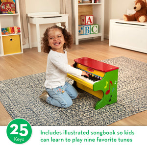 Buy now Melissa & Doug Learn-to-Play Piano with 25 Keys and Color-Coded Songbook Toy Piano Kids, Toddler Toys for Ages 3+ at indiglob india