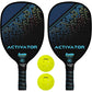 Franklin Sports Pickleball Paddle and Ball Set - Wooden Pickleball Rackets + Pickleballs - Activator - USA Pickleball (USAPA) Approved