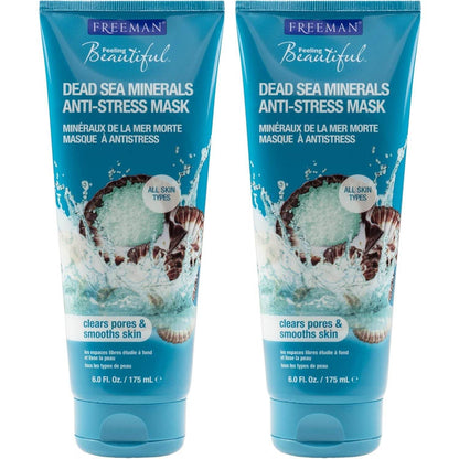 Freeman Feeling Beautiful Dead Sea Minerals Clay Mask, 6-Ounce, 2 Count - My Store