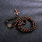 KOMI Catholic Rosary Beads for Men Holy Prayer Beads Rosary Necklace with Crucifix Cross Rosary Catholic Gifts