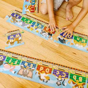 Buy now Melissa & Doug Alphabet Express Jumbo Jigsaw Floor Puzzle (27 pcs, 10 feet Long) - FSC Certified at indiglob india