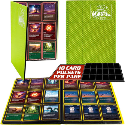 9 Pocket Trading Card Binder- Holofoil Pink Album w Side Loading Pockets, AntiTheft Anti-Drop- TCG Collector Storage Organizer for 360 Cards-Compatible with Pokémon, Yu-Gi-Oh!, MTG Magic The Gathering