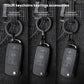 TISUR Titanium Round Carabiner Clip, Spring Hook Key Chain Ring, Small Keyring Carabiner with D-Ring for Car Keys