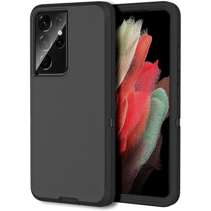 MXX Case Compatible with Galaxy S21 Ultra Case, 3-Layer Super Full Heavy Duty Body Bumper Cover/Shock Protection/Dust Proof, Designed for Samsung Galaxy S21 Ultra 5G 6.8 Inch 2021 (Green/Gray)