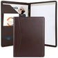 Buy now STYLIO Padfolio Portfolio Organizer Binder | Interview Resume Folder, Legal Document, Business Card Holder |w/Letter-Sized Notepad | Handsome Piano Noir Faux Leather Folio Matte Finish, Accent Stitch at indiglob india