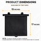 Buy now EcoNour Car Side Window Sun Shade (2 Pack) | Retractable Roller Sunshade for Kids | Baby Car Window Shades for UV and Sun Glare Protection | Baby Travel Accessories (15"x17") at indiglob india