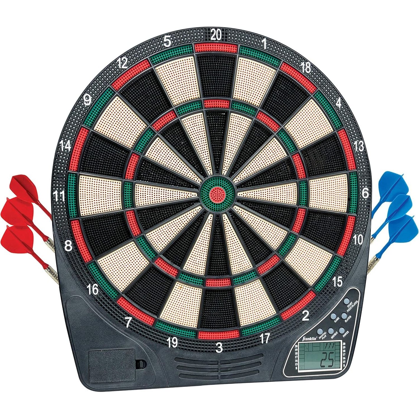 Franklin Sports Electronic Dart Board Sets - Soft Tip Electric Dartboard with Digital Scoreboard - (6) Darts Included