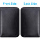 Wisdompro Business Card Holder, 2-Sided PU Leather Folio Name Card Holder Wallet Case with Magnetic Shut for Men and Women, Ultra Slim and Thin