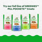 Greenies Feline Pill Pockets for Cats Natural Soft Cat Treats, Salmon Flavor, 1.6 oz. Pouch (45 Treats)