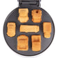 Car Mini Waffle Maker- Xmas Gift for Him- Make 7 Different Race Cars Trucks & Automobile Vehicle Shaped Pancakes for Kids Adults- Electric Waffler Iron w Recipe Guide, NonStick Pan Cake Baker Machine