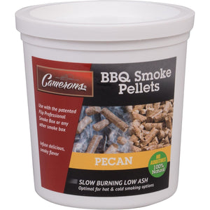 Camerons Smoking Wood Pellets (Pecan, 1 Pint) - Kiln Dried BBQ Pellets - 100% All Natural Barbecue Wood for Smoker Grill, Pellet Grill & Fire Pit - Infuse Smokey Flavor in Food - Grilling Gift for Dad