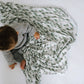 Buy now Copper Pearl Large Premium Knit Baby Swaddle Receiving Blanket Evergreen at indiglob india