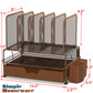 Buy now Simple Houseware Mesh Desk Organizer with Sliding Drawer, Double Tray and 5 Upright Sections, Copper at indiglob india