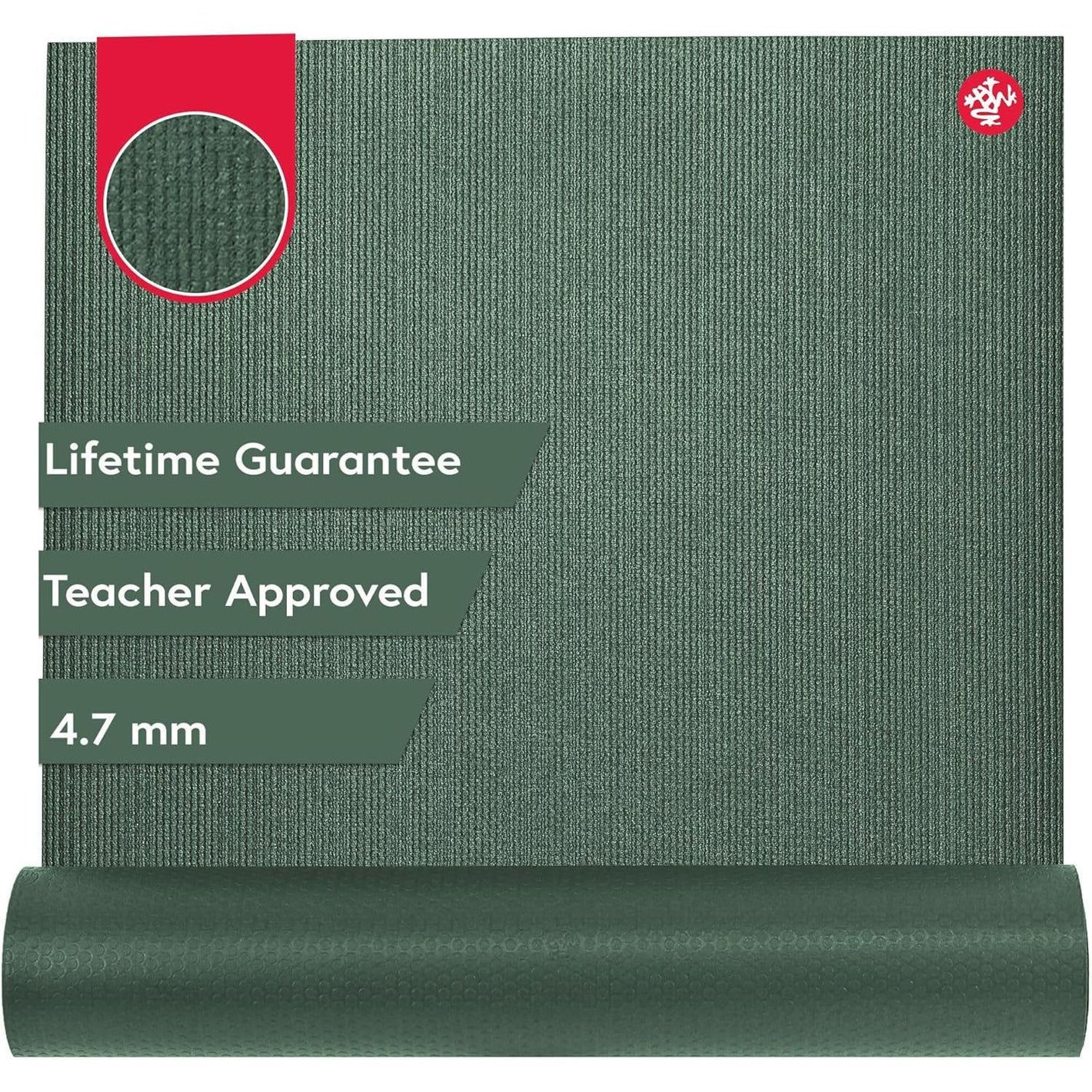 Manduka PROlite Yoga Mat - 4.7mm | Lifetime Durability | Hygienic Construction | Teacher Approved