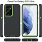 MXX Case Compatible with Galaxy S21 Ultra Case, 3-Layer Super Full Heavy Duty Body Bumper Cover/Shock Protection/Dust Proof, Designed for Samsung Galaxy S21 Ultra 5G 6.8 Inch 2021 (Green/Gray)