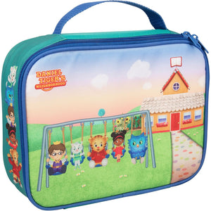 Buy now Daniel Tiger's Neighborhood Insulated Lunch Sleeve - Reusable Heavy Duty Tote Bag w Mesh Pocket - Swing with Friends at indiglob india